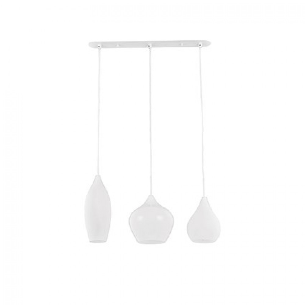 Φωτιστικό Οροφής 3φωτο Λευκό Ideal Lux Soft 111858