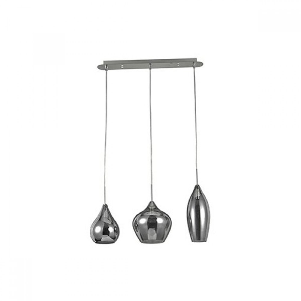 Ideal Soft Μοντέρνα Ράγα 3Φ Σε Χρώμιο 111865