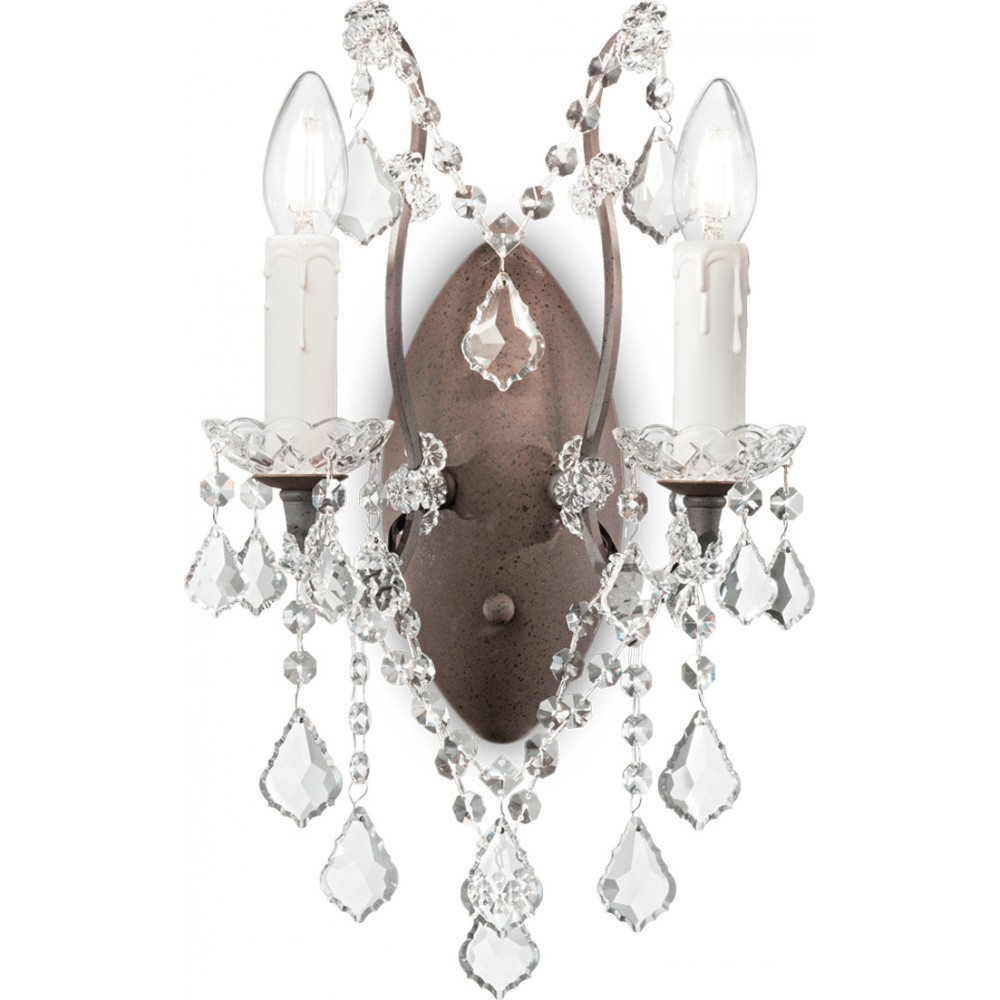 IDEAL LUX 2ΦΩΤΗ ΑΠΛΙΚΑ ΜΕ ΚΡΥΣΤΑΛΛΑ LIBERTY AP2 073651
