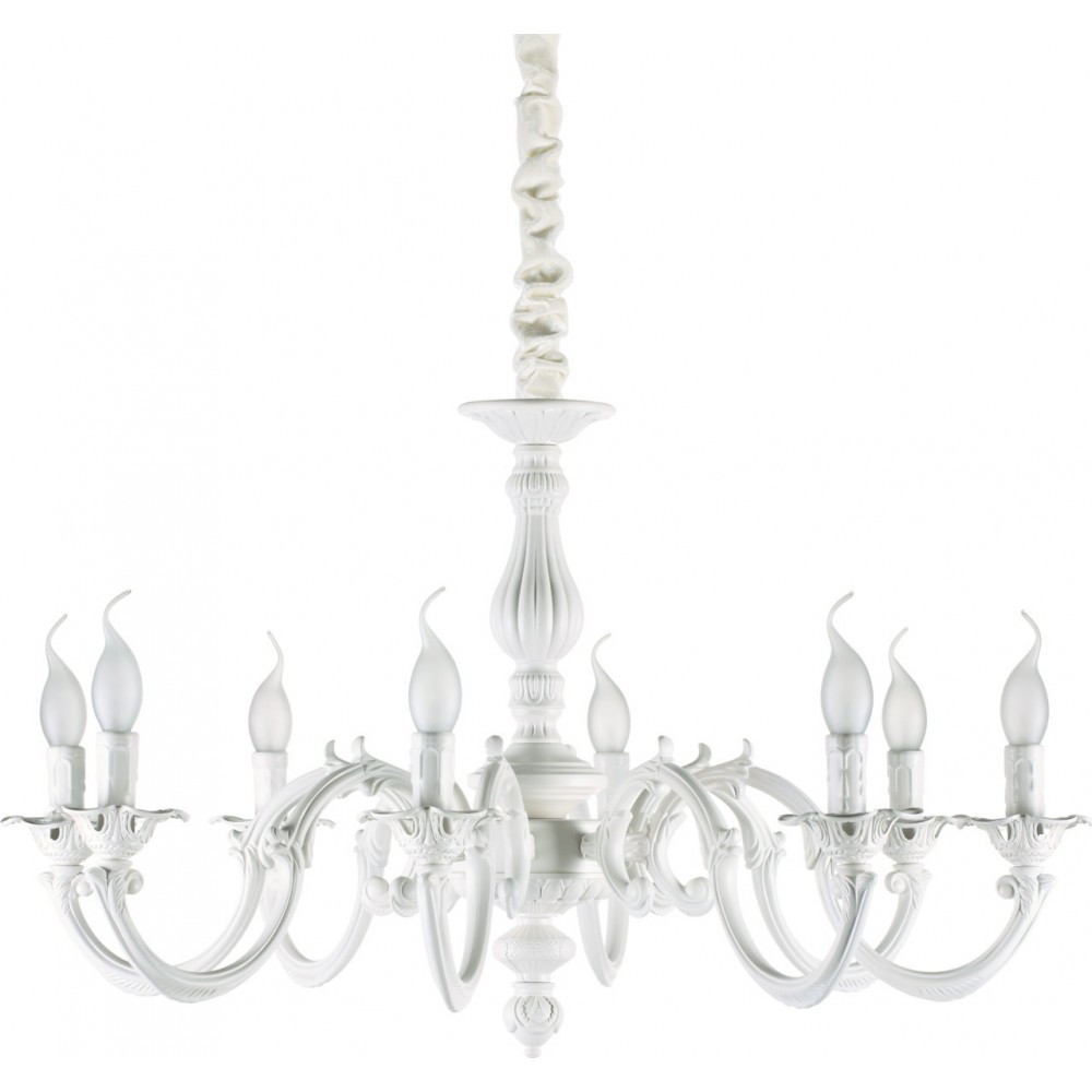 IDEAL LUX 8ΦΩΤΟΣ ΠΟΛΥΕΛΑΙΟΣ ΜΕΤΑΛΛΙΚΟΣ ΛΕΥΚΟΣ JUSTINE 197524
