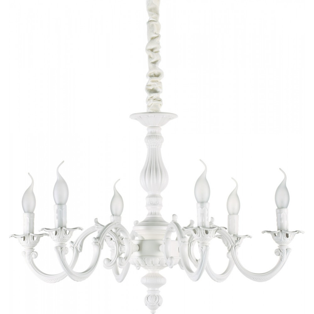 IDEAL LUX 6ΦΩΤΟΣ ΠΟΛΥΕΛΑΙΟΣ ΜΕΤΑΛΛΙΚΟΣ ΛΕΥΚΟΣ JUSTINE 197500