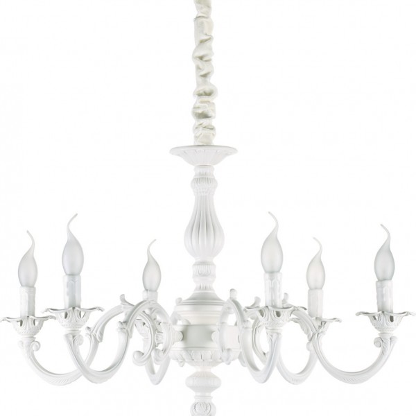 IDEAL LUX 6ΦΩΤΟΣ ΠΟΛΥΕΛΑΙΟΣ ΜΕΤΑΛΛΙΚΟΣ ΛΕΥΚΟΣ JUSTINE 197500