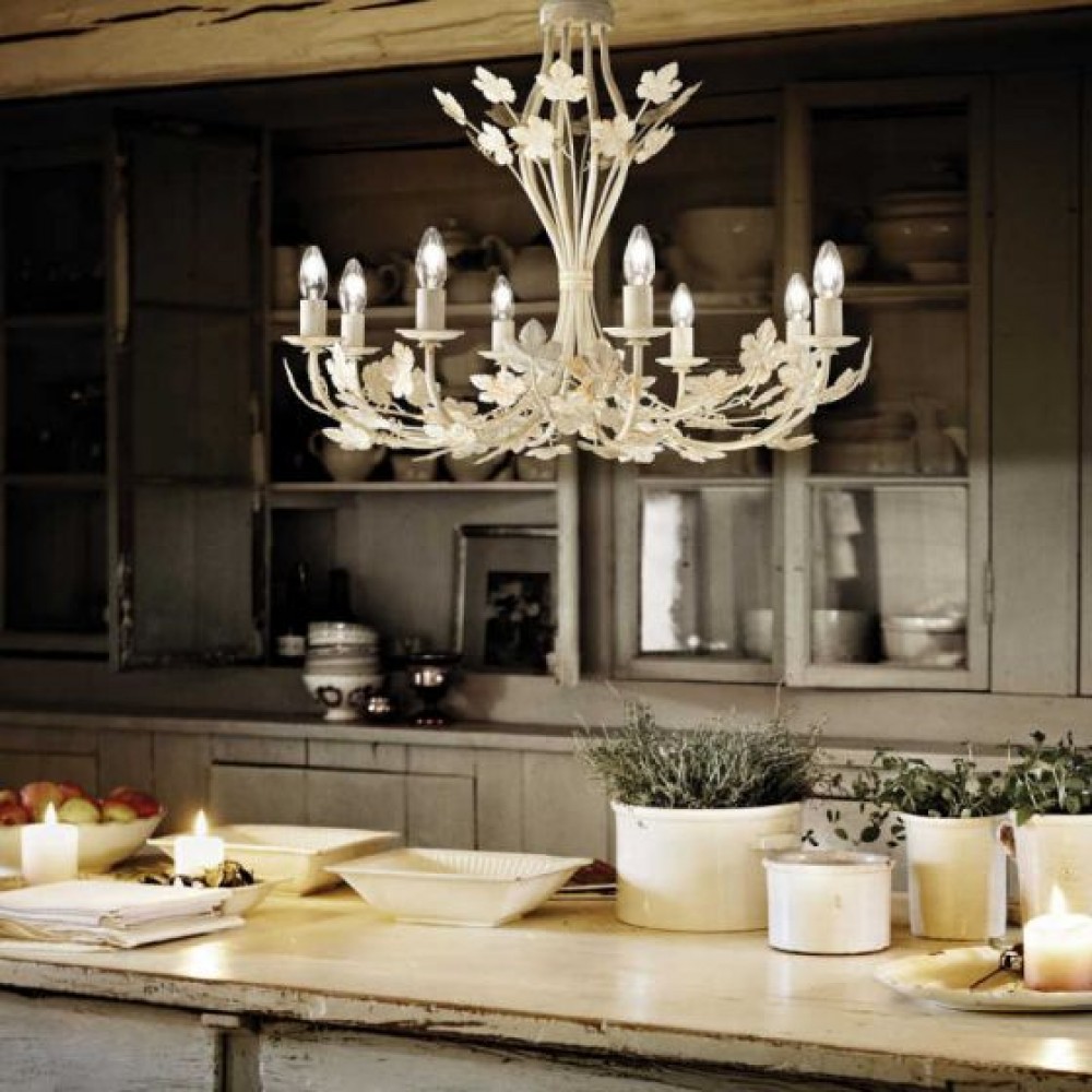 IDEAL LUX 8ΦΩΤΟΣ ΠΟΛΥΕΛΑΙΟΣ ΜΕΤΑΛΛΙΚΟΣ ΙΒΟΥΑΡ CHAMPAGNE 121574