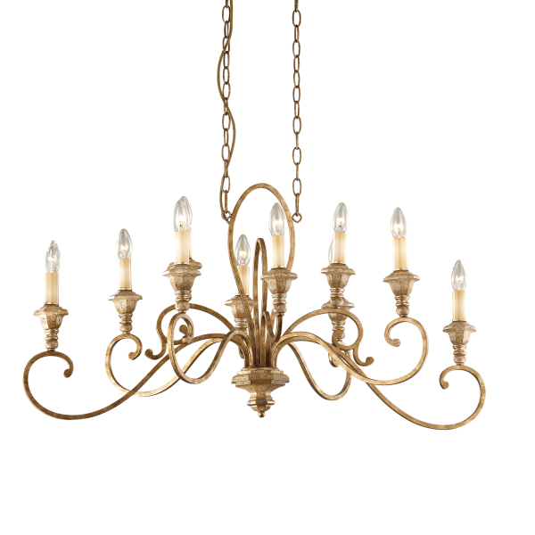 IDEAL LUX 10ΦΩΤΟΣ ΠΟΛΥΕΛΑΙΟΣ ΜΕΤΑΛΛΙΚΟΣ ΜΠΡΟΝΖΕ CORTINA 088433