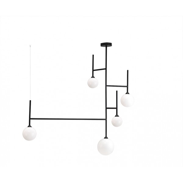 LUMA ΠΕΝΤΑΦΩΤΟ ΦΩΤΙΣΤΙΚΟ ΟΡΟΦΗΣ ΜΕΤΑΛΛΙΚΟ ΜΑΥΡΟ ΚΩΔΙΚΟΣ: 100-01205-12