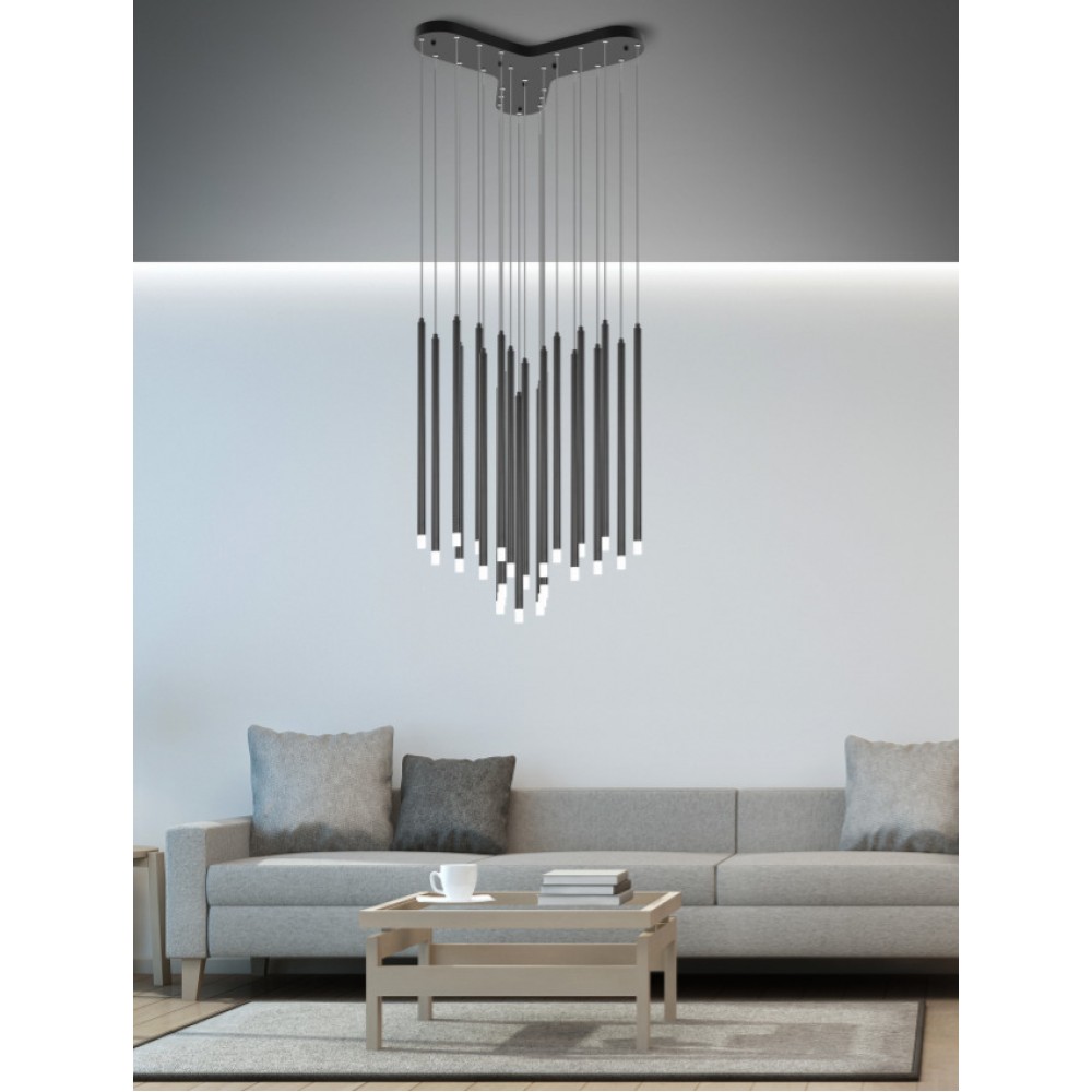 LUMA ΦΩΤΙΣΤΙΚΟ ΟΡΟΦΗΣ LED ΑΛΟΥΜΙΝΙΟΥ ΜΑΥΡΟ ΚΩΔΙΚΟΣ 120-01090-24