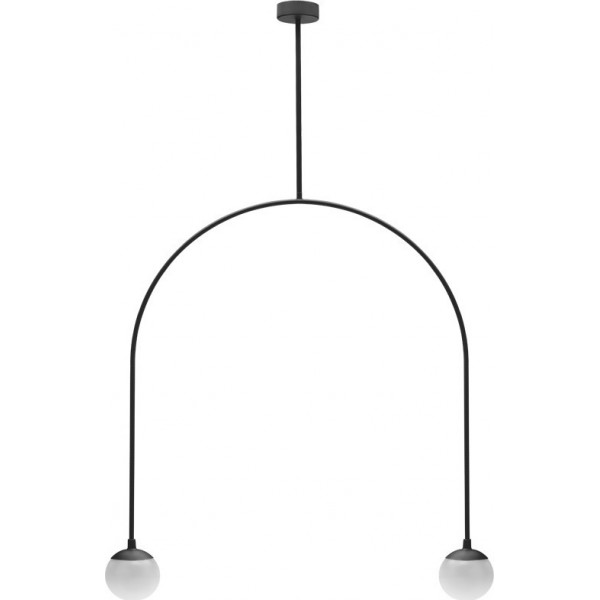 LUMA ΔΙΦΩΤΟ ΦΩΤΙΣΤΙΚΟ ΟΡΟΦΗΣ ΜΕΤΑΛΛΙΚΟ ΜΑΥΡΟ ΚΩΔΙΚΟΣ: 100-01120-05