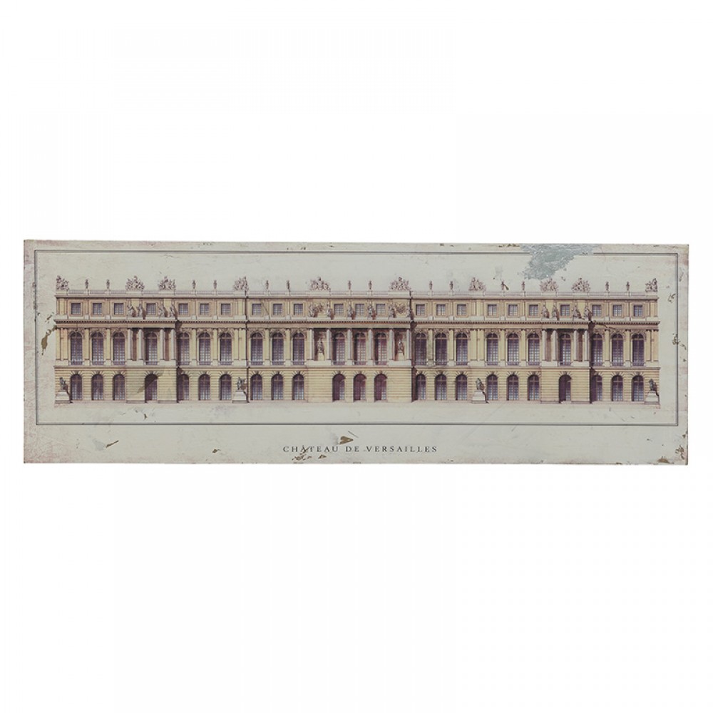 CLICK ΠΙΝΑΚΑΣ ΞΥΛΙΝΟΣ PRINTED CHATEAU DE VERSAILLES 120X40 120X3X40  ΚΩΔΙΚΟΣ: 3-90-271-0010
