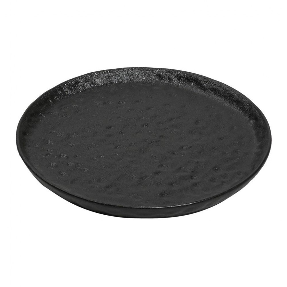 Espiel LAVA ΠΙΑΤΟ ΣΤΡΟΓΓ. STONEWARE ΜΑΥΡΟ 27χ27χ2.3ΕΚ.