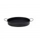 Espiel ΔΙΣΚΟΣ ΟΒΑΛ ΜΕΤΑΛ. ΜΕ ΛΑΒΕΣ ΜΑΥΡΟ 21(23,5 INCL. HANDLES)X15,5X4CM (smA)