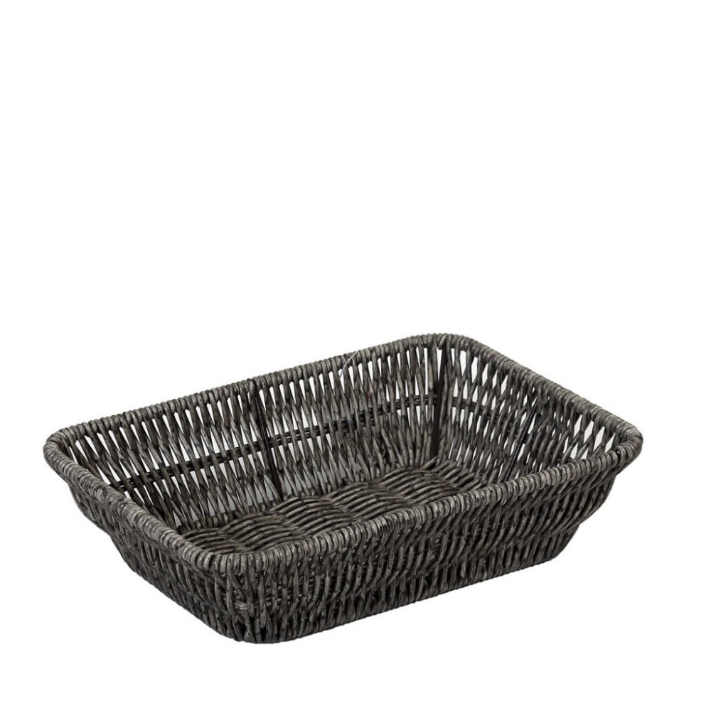 Espiel ΨΩΜΙΕΡΑ SYNTH. RATTAN ΟΡΘ. M ΓΚΡΙ 24Χ16Χ6ΕΚ (smA)
