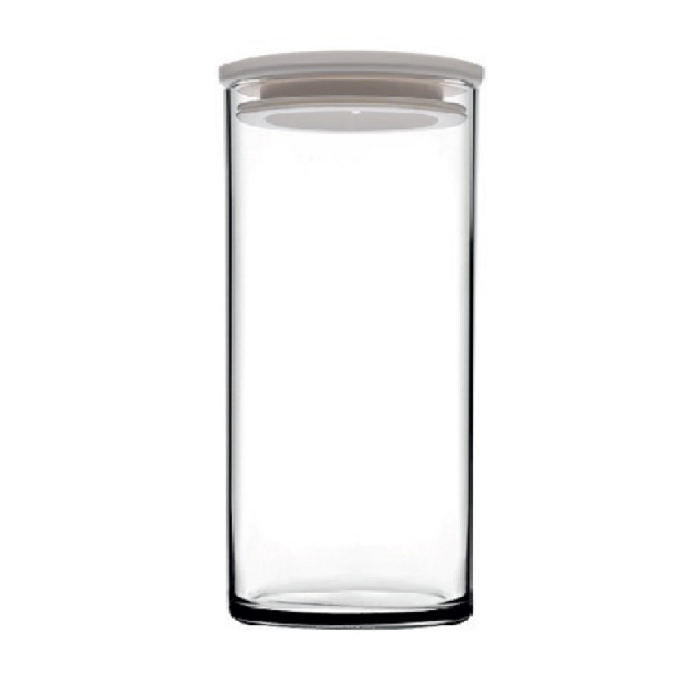 Espiel BREAKFAST CLUB JAR W/WHITE LID 730CC H: 15,5 P/576 GB2.OB8
