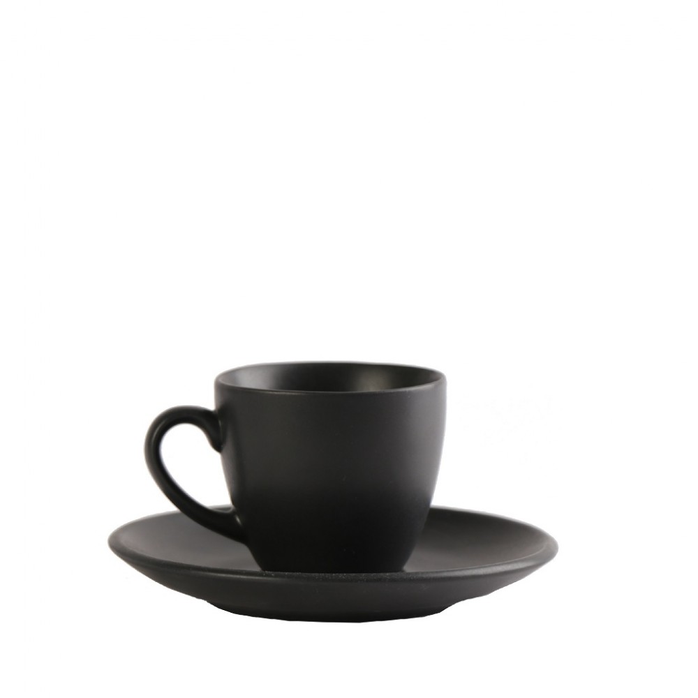 Espiel MORGAN MATTE BLACK ΦΛΙΤΖΑΝΙ & ΠΙΑΤΑΚΙ ΕΣΠΡΕΣΣΟ 90CC 12Χ12Χ6,5ΕΚ