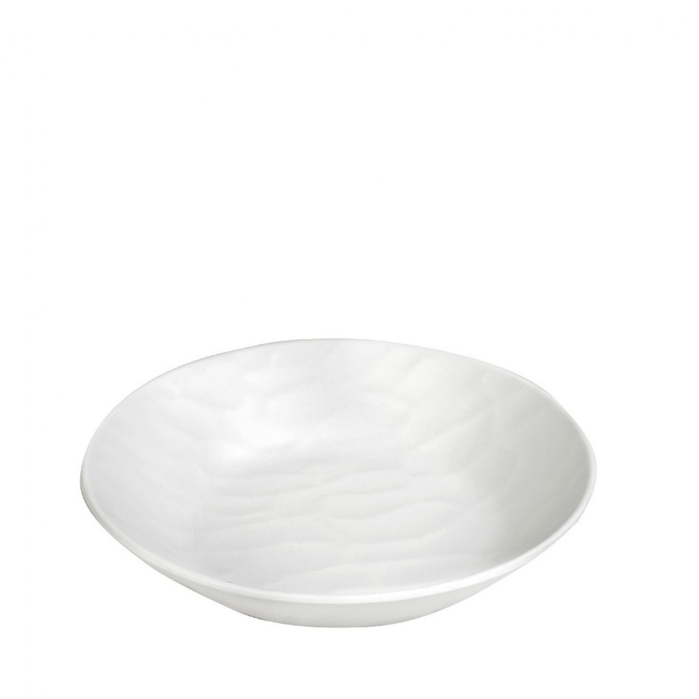 Espiel WHITE ΠΙΑΤΟ ΒΑΘΥ ΣΤΡΟΓΓ. 19ΕΚ WAVY MATTE ΜΕΛΑΜΙΝΗΣ