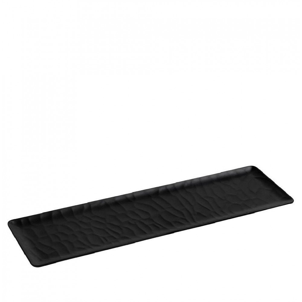 Espiel BLACK ΔΙΣΚΟΣ ΜΠΟΥΦΕ GN2/4 53Χ16,2ΕΚ WAVY MATTE ΜΕΛΑΜΙΝΗΣ