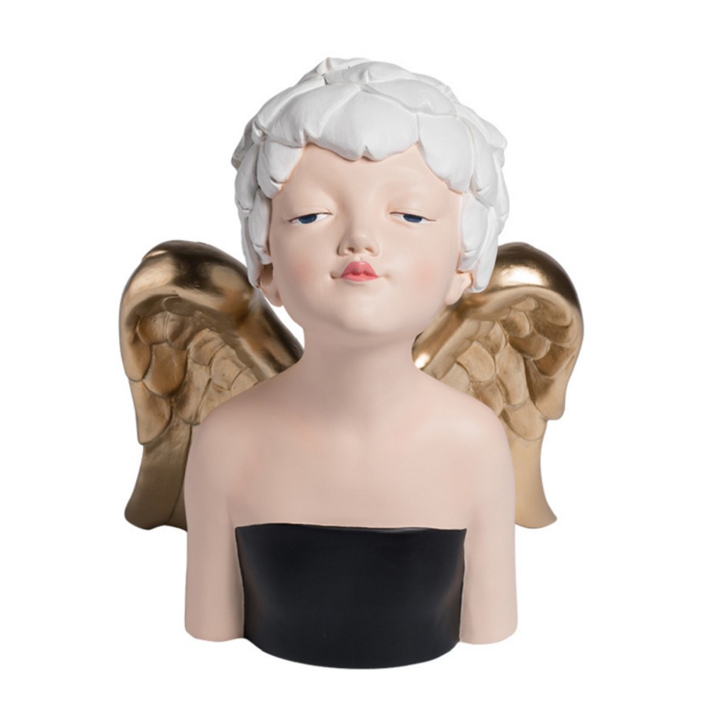 Espiel LADIES ΝΕΡΑΙΔΑ ΠΟΛΥΡΕΖ. ΜΑΥΡΟ ΜΕ ΧΡΥΣΑ ΦΤΕΡΑ 28ΕΚ