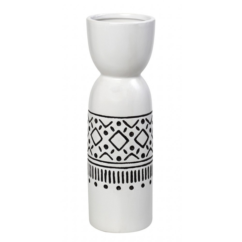 Espiel BAZO ΚΕΡΑΜΙΚ. ΛΕΥΚΟ TRIBAL 15Χ15Χ48ΕΚ.
