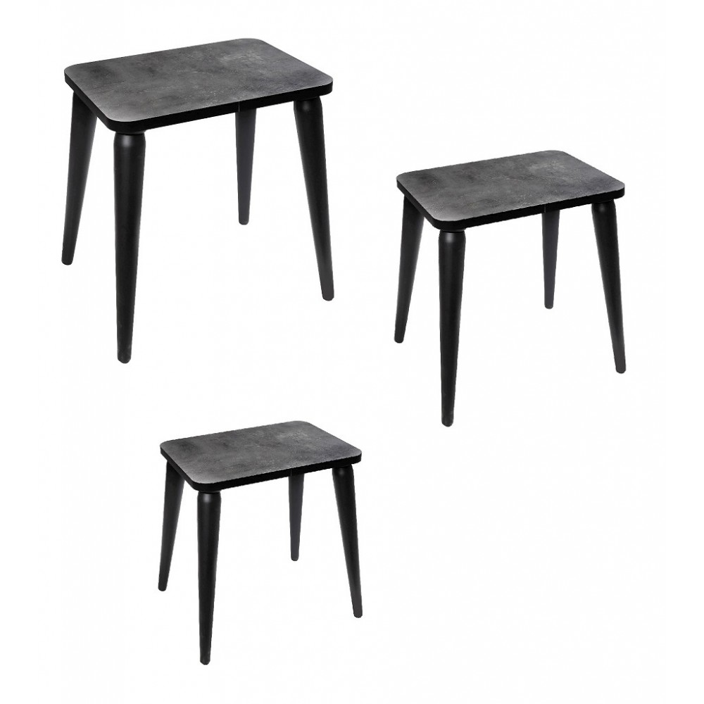 Espiel ΤΡΑΠΕΖΑΚΙ ΟΡΘΟΓ. SET/3 ΓΚΡΙ MDF 60-45-30ΕΚ