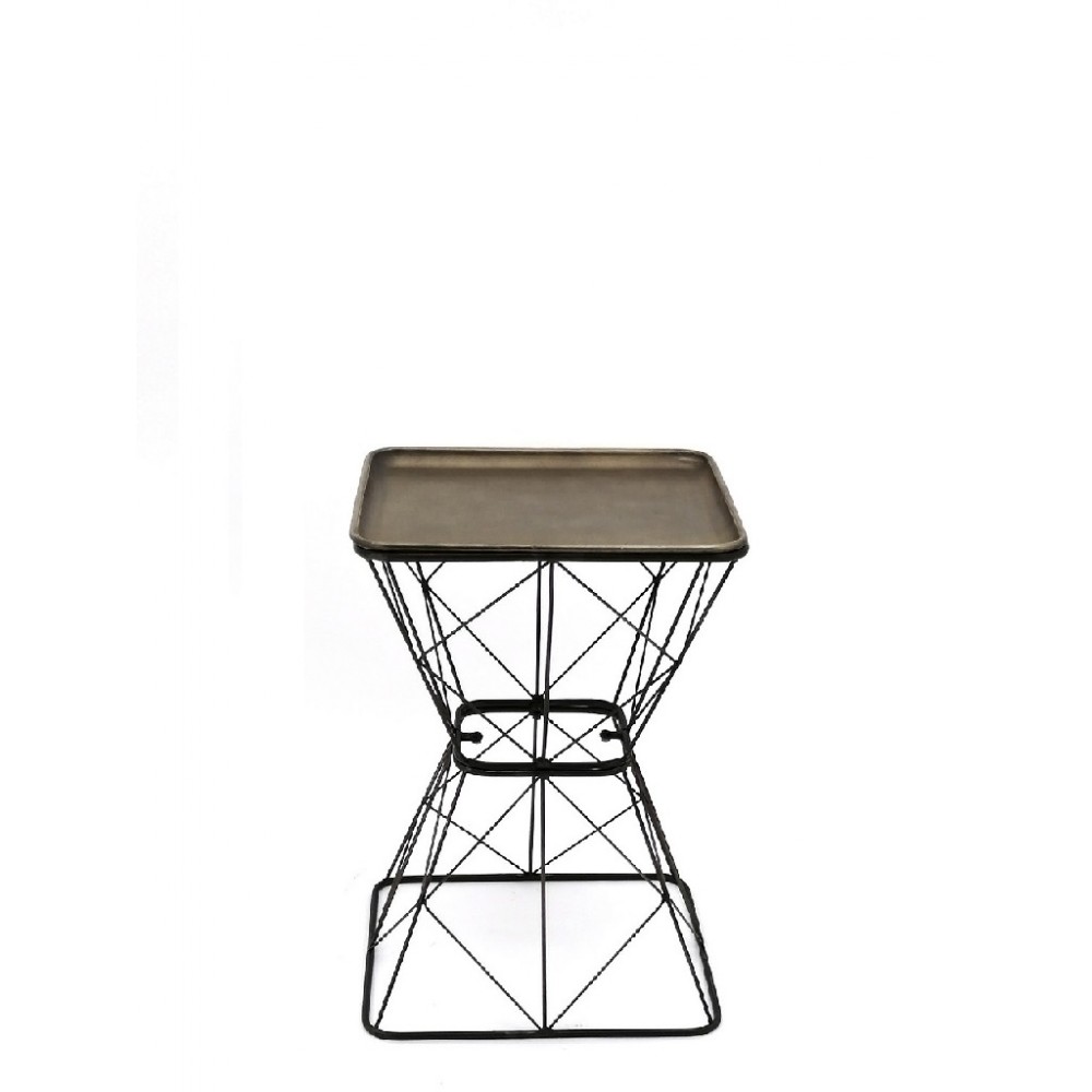 Espiel ΤΡΑΠΕΖΑΚΙ ΤΕΤΡΑΓ.ΜΕ ΜΕΤΑΛ.ΠΛΕΓΜΑ ΜΠΡΟΝΖΕ 40Χ56ΕΚ