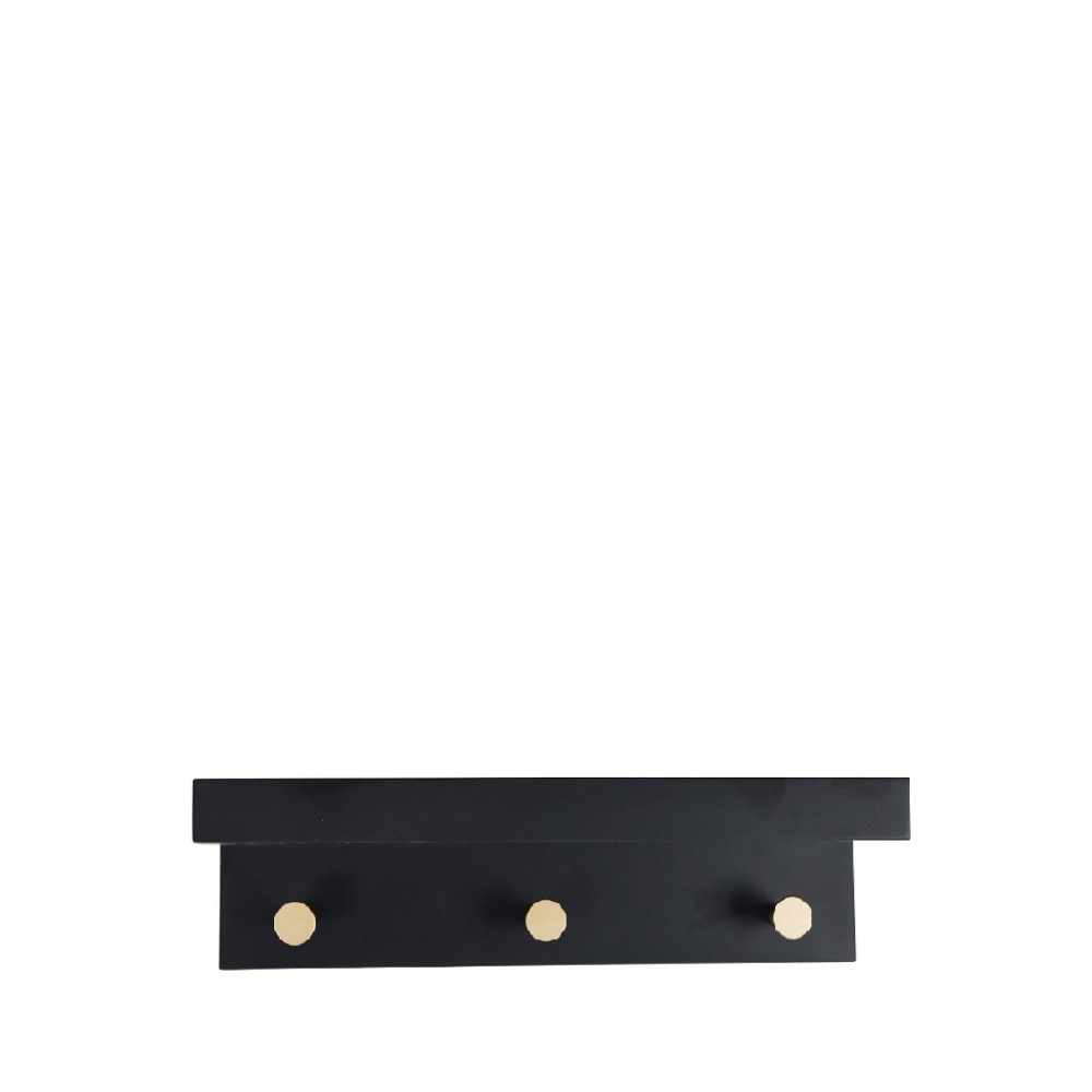 Espiel ΚΡΕΜΑΣΤΡΑ ΜΑΥΡΟ MDF 3 ΘΕΣΕΩΝ 35,5ΕΚ
