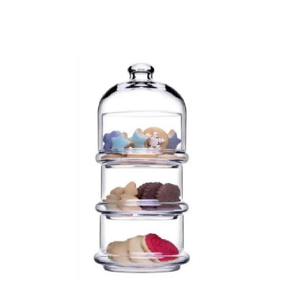Espiel VILLA PATISSERIE BOWL W/DOME 690ML H:21,9 D:8,2CM PLT/384 GB1.OB6
