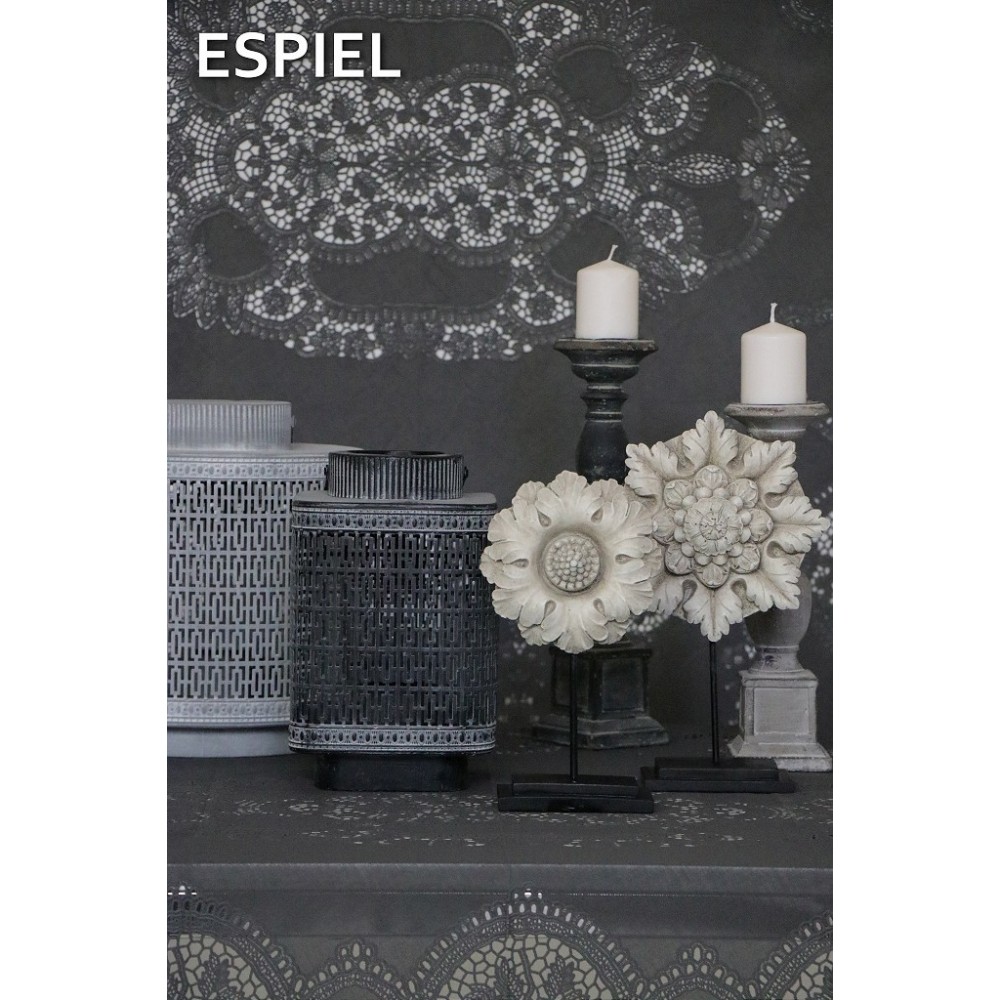 Espiel DIS. ΤΡΑΠΕΖΟΜΑΝΤΗΛΟ VINYL ΑΝΘΡΑΚΙ 135χ135ΕΚ.