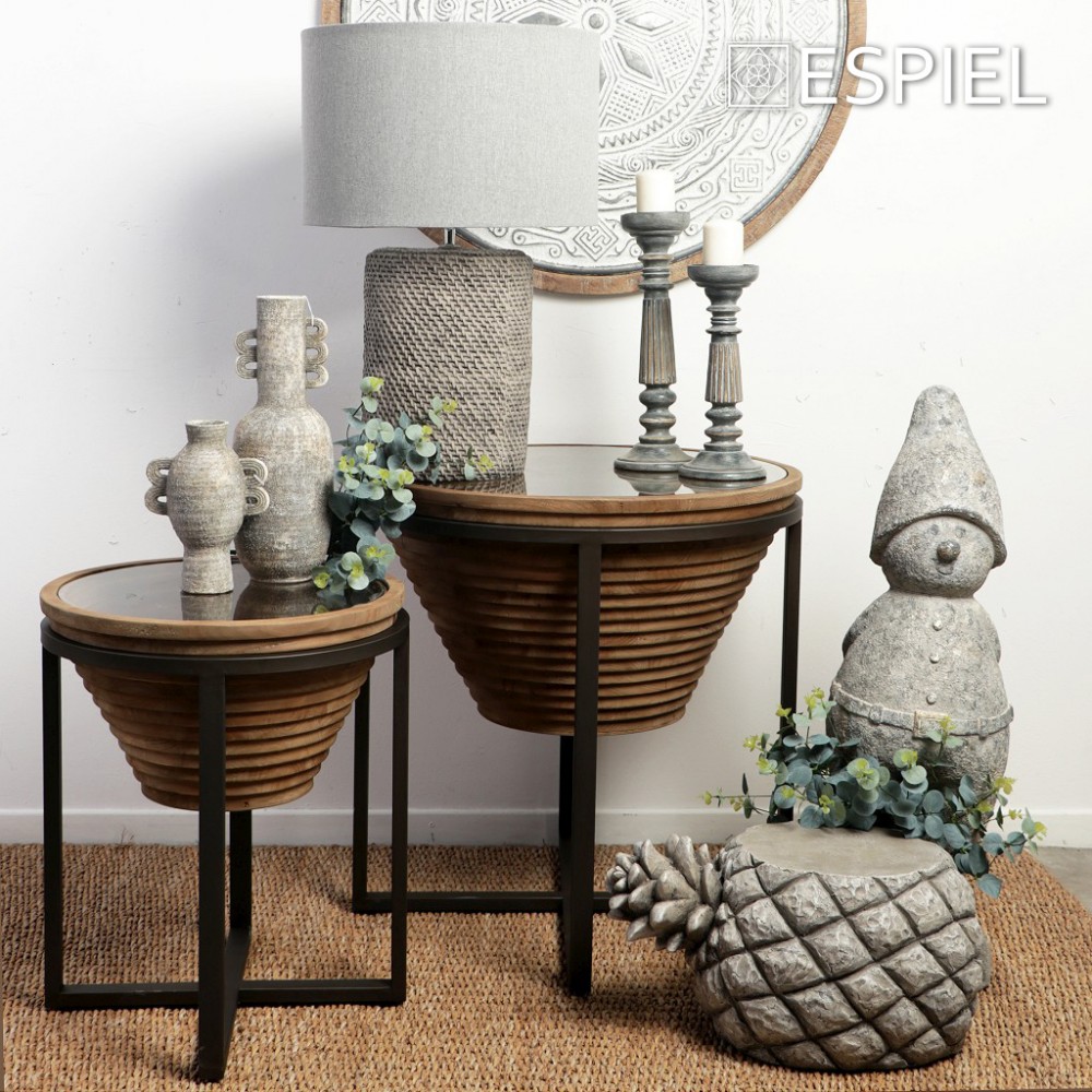 Espiel ΤΡΑΠΕΖΑΚΙ ΣΤΡΟΓΓ. ΞΥΛ. ΓΥΑΛ. TEMPERED ΜΕ ΜΕΤΑΛΛΙΚΗ ΒΑΣΗ 65Χ65Χ66ΕΚ