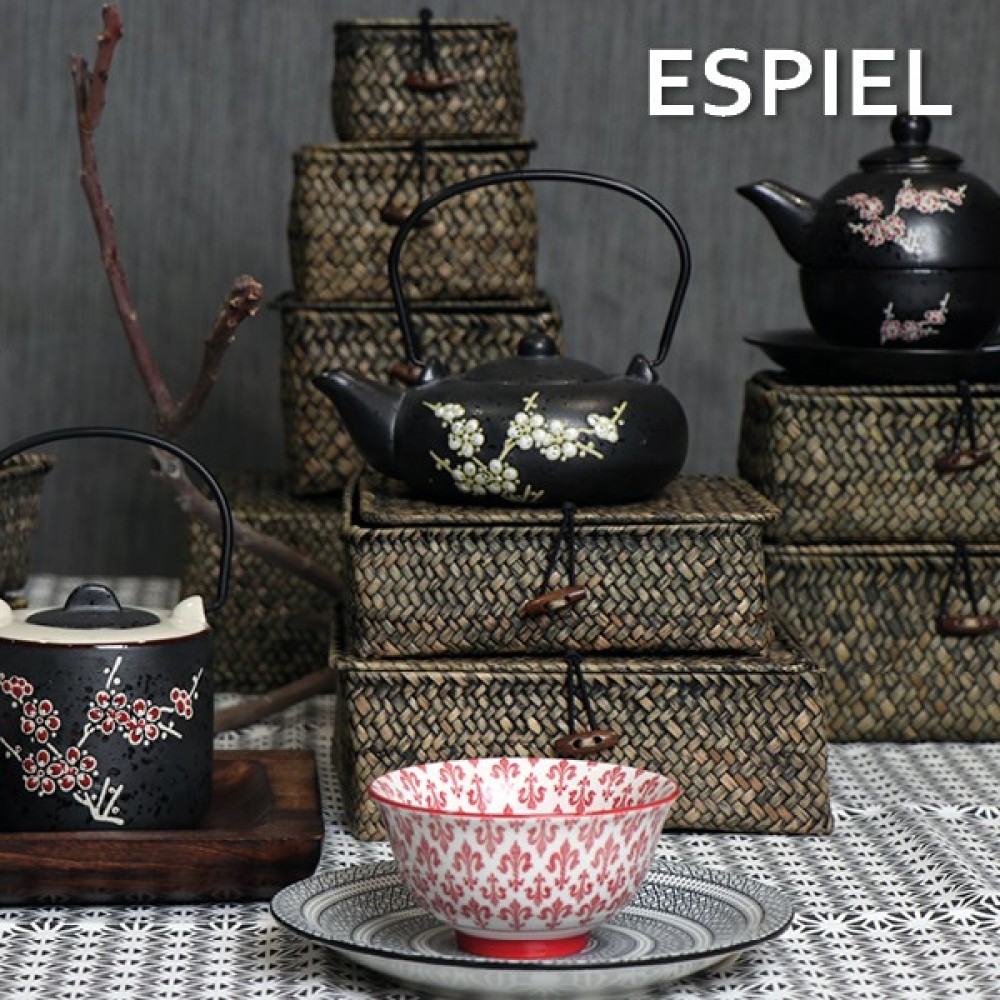 Espiel ΤΡΑΠΕΖΟΜΑΝΤΗΛΟ ΓΚΡΙ-ΑΣΠΡΟ ΒΑΜΒΑΚ. 140χ180 ΕΚ