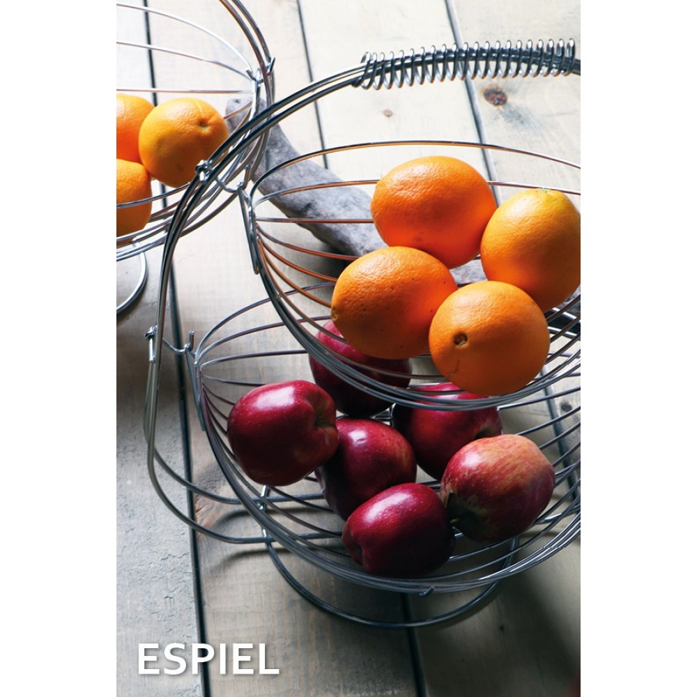 Espiel ΚΑΛΑΘΙ ΦΡΟΥΤΩΝ ΔΙΠΛΟ ΜΕΤΑΛ. 35x19x44 ΕΚ.