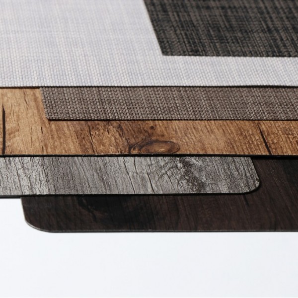 Espiel ΣΟΥΠΛΑ PVC ΚΑΦΕ ''ΞΥΛΟ'' 45Χ30ΕΚ. (smA)