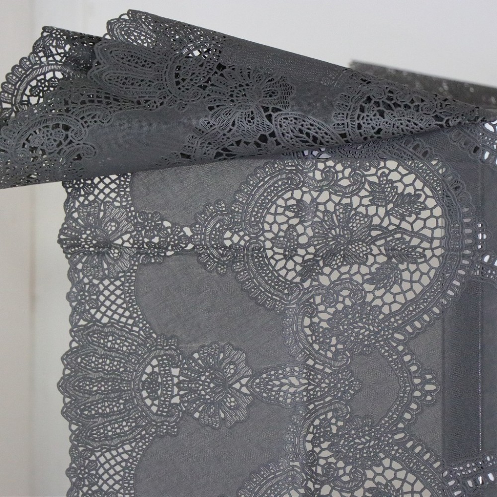 Espiel DIS. ΤΡΑΠΕΖΟΜΑΝΤΗΛΟ VINYL ΑΝΘΡΑΚΙ 135χ135ΕΚ.