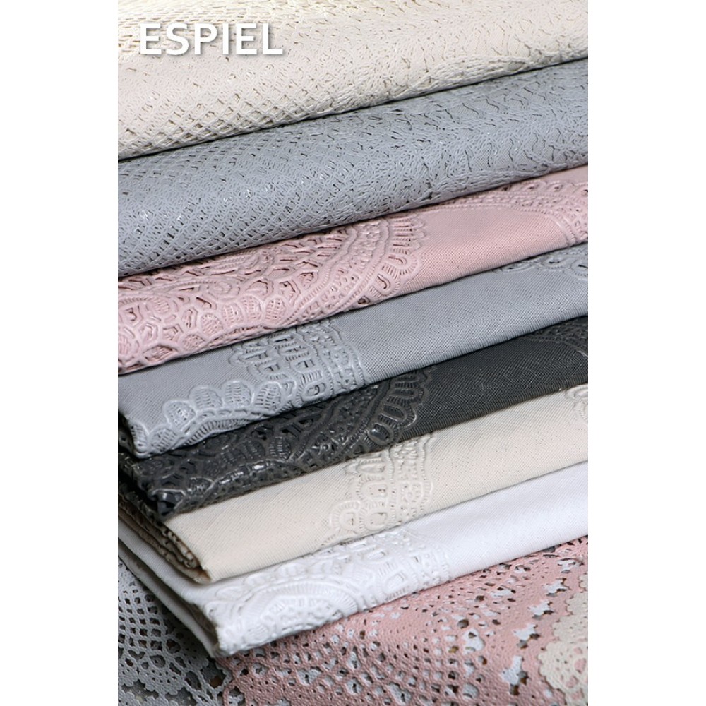 Espiel DIS. ΤΡΑΠΕΖΟΜΑΝΤΗΛΟ VINYL ΛΕΥΚΟ 135χ135ΕΚ.
