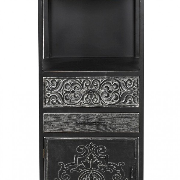 Espiel ΡΑΦΙΕΡΑ ΞΥΛΙΝΗ ΜΑΥΡΗ 48χ35χ169ΕΚ