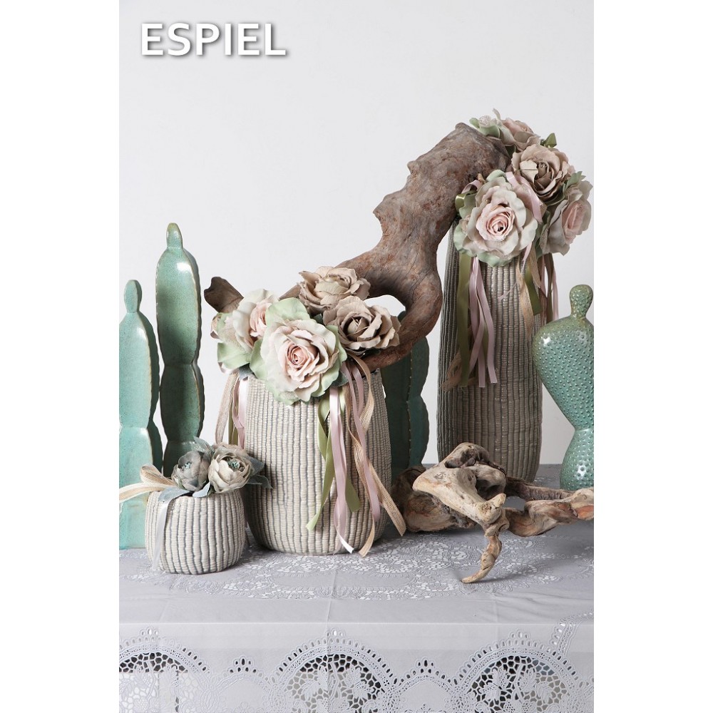 Espiel DIS. ΤΡΑΠΕΖΟΜΑΝΤΗΛΟ VINYL ΑΝ. ΓΚΡΙ 135χ135ΕΚ.