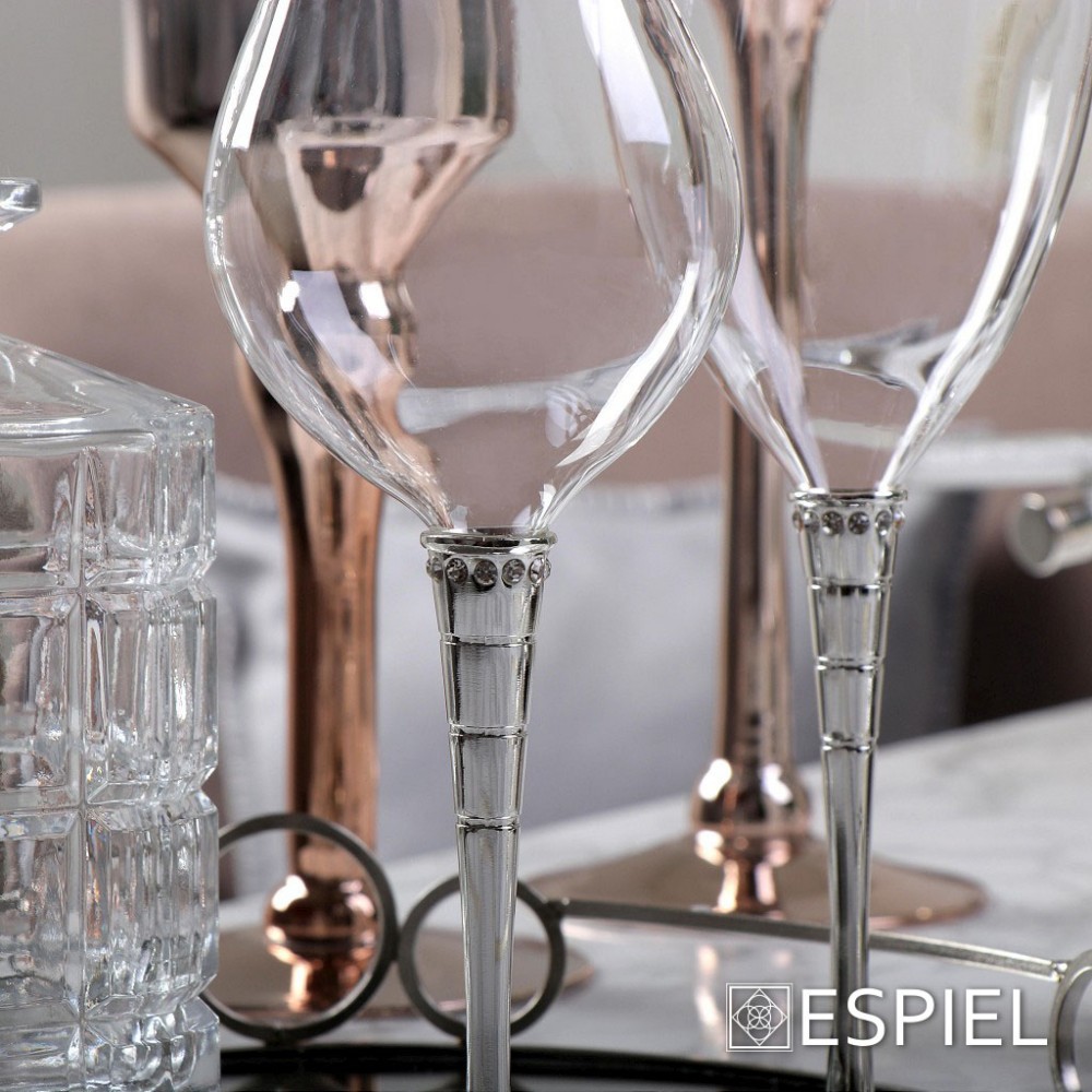 Espiel ΠΟΤΗΡΙ ΚΡΑΣΙΟΥ ΣΕΤ 2ΤΜΧ ΓΡΑΜΜΩΤΟ ΜΕ ΣΤΡΑΣΣ