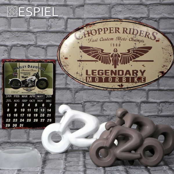 Espiel ΤΑΜΠΕΛΑ ΟΒΑΛ ΜΠΕΖ-ΚΑΦΕ ''MOTORBIKE'' 34x57EK