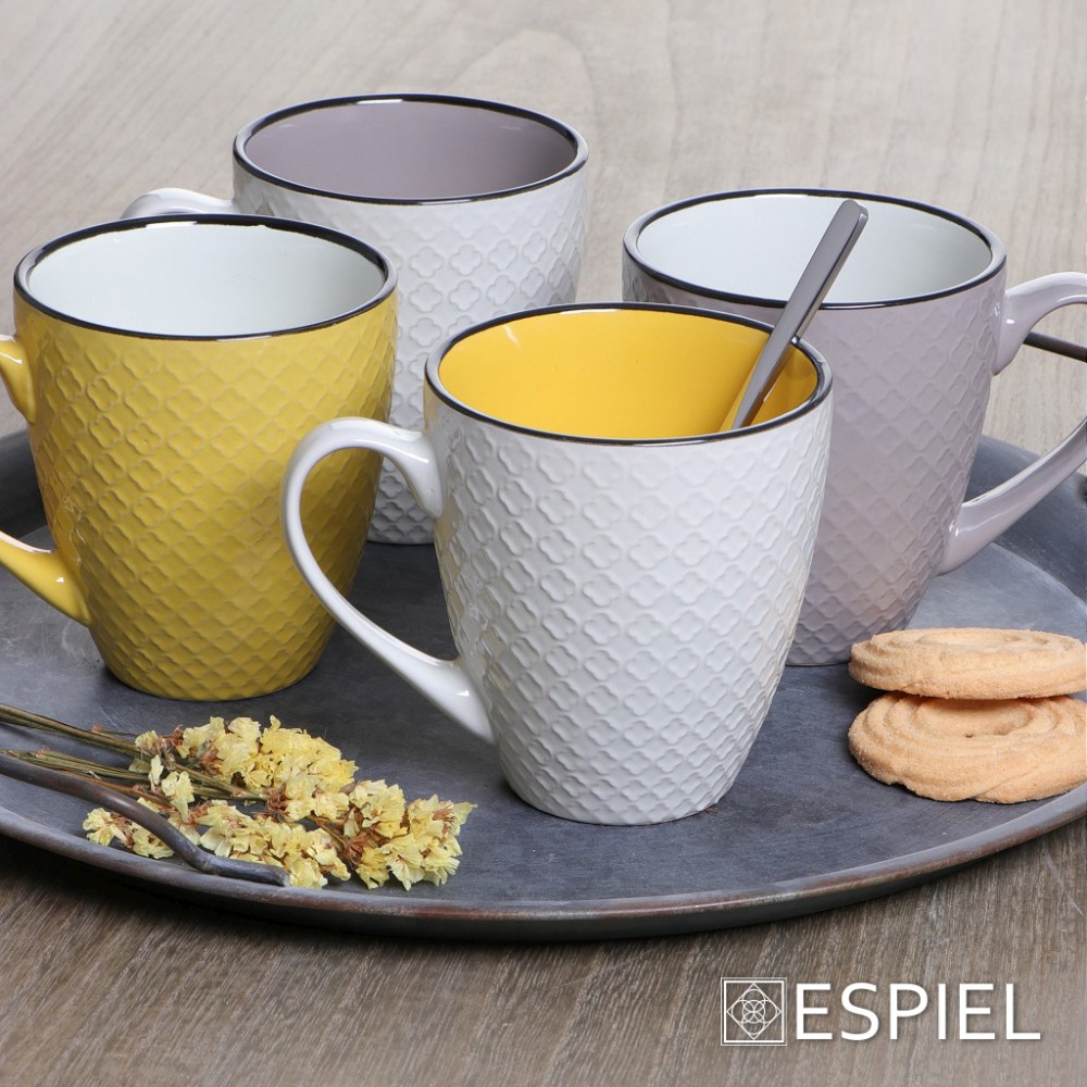Espiel DIS. COOKIE DELIGHT ΚΟΥΠΑ JUMBO ΚΡΕΜ-ΚΙΤΡΙΝΗ ΜΕ ΜΑΥΡΟ ΣΤΟΜΙΟ 560CC 8,2Χ10ΕΚ