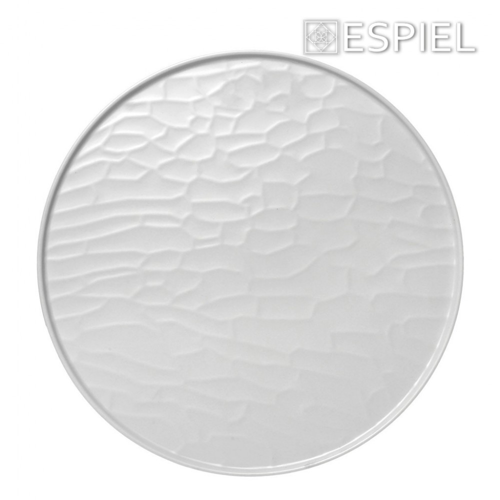 Espiel WHITE ΠΙΑΤΟ PIZZA 35ΕΚ WAVY MATTE ΜΕΛΑΜΙΝΗΣ  (smA)