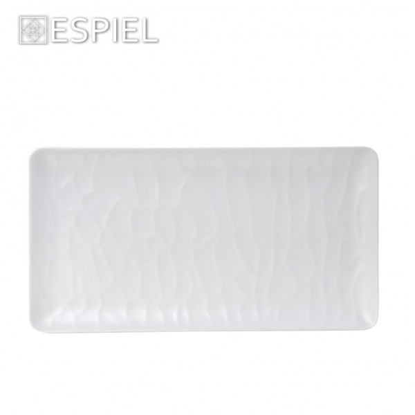 Espiel WHITE ΠΙΑΤΕΛΑ ΟΡΘΟΓ. 26Χ16.2ΕΚ WAVY MATTE ΜΕΛΑΜΙΝΗΣ