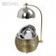 Espiel CHAFFING DISH ΜΕ ΒΑΣΗ ΣΤΗΡ. ΚΑΠ. ΚΑΙ ΔΙΠΛΟ ΔΟΧΕΙΟ SS/ΑΛΟΥΜ/ΣΙΔΗΡ. ΧΡΥΣΟ 3500ML GEL WAX 33Χ33Χ37-61ΕΚ