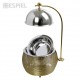 Espiel CHAFFING DISH ΜΕ ΒΑΣΗ ΣΤΗΡ. ΚΑΠ. ΚΑΙ ΔΙΠΛΟ ΔΟΧΕΙΟ SS/ΑΛΟΥΜ/ΣΙΔΗΡ. ΧΡΥΣΟ 4500ML GEL WAX 35Χ35Χ40-64ΕΚ