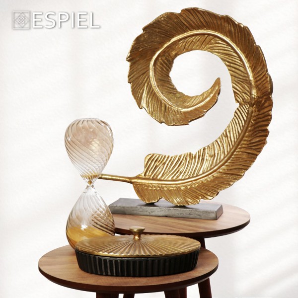 Espiel ΚΟΥΤΙ ΜΕ ΚΑΠΑΚΙ ΑΛΟΥΜ. ΓΚΡΙ/ΧΡΥΣΟ ΟΒΑΛ 25,5X17,5X8ΕΚ.