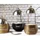 Espiel CHAFFING DISH ΜΕ ΒΑΣΗ ΣΤΗΡ. ΚΑΠ. ΚΑΙ ΔΙΠΛΟ ΔΟΧΕΙΟ SS/ΑΛΟΥΜ/ΣΙΔΗΡ. ΧΡΥΣΟ 1500ML GEL WAX 25Χ25Χ30-49ΕΚ