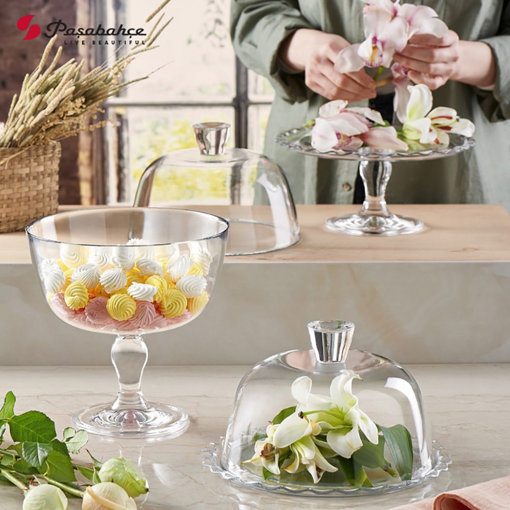 Espiel PETITE PATISSERIE PLATE-DOME H:15,3 D:26,4CM P/72 GB1.OB2