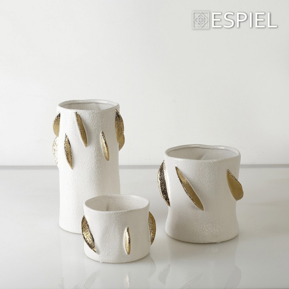 Espiel ΒΑΖΟ ΛΕΥΚΟ ΜΕ ΧΡΥΣΑ ΦΥΛΛΑ ΚΕΡΑΜ. 18,2ΕΚ