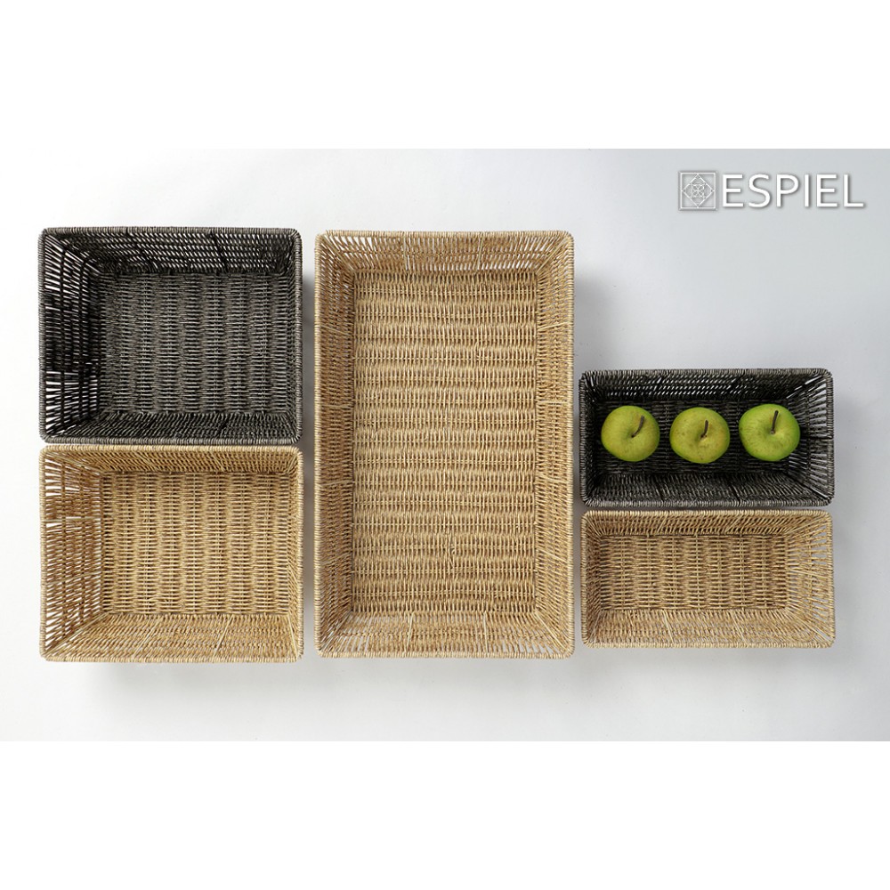 Espiel ΚΑΛΑΘΙ SYNTH. RATTAN GN1/3 ΓΚΡΙ 32,5Χ17,5Χ6,5ΕΚ (smA)