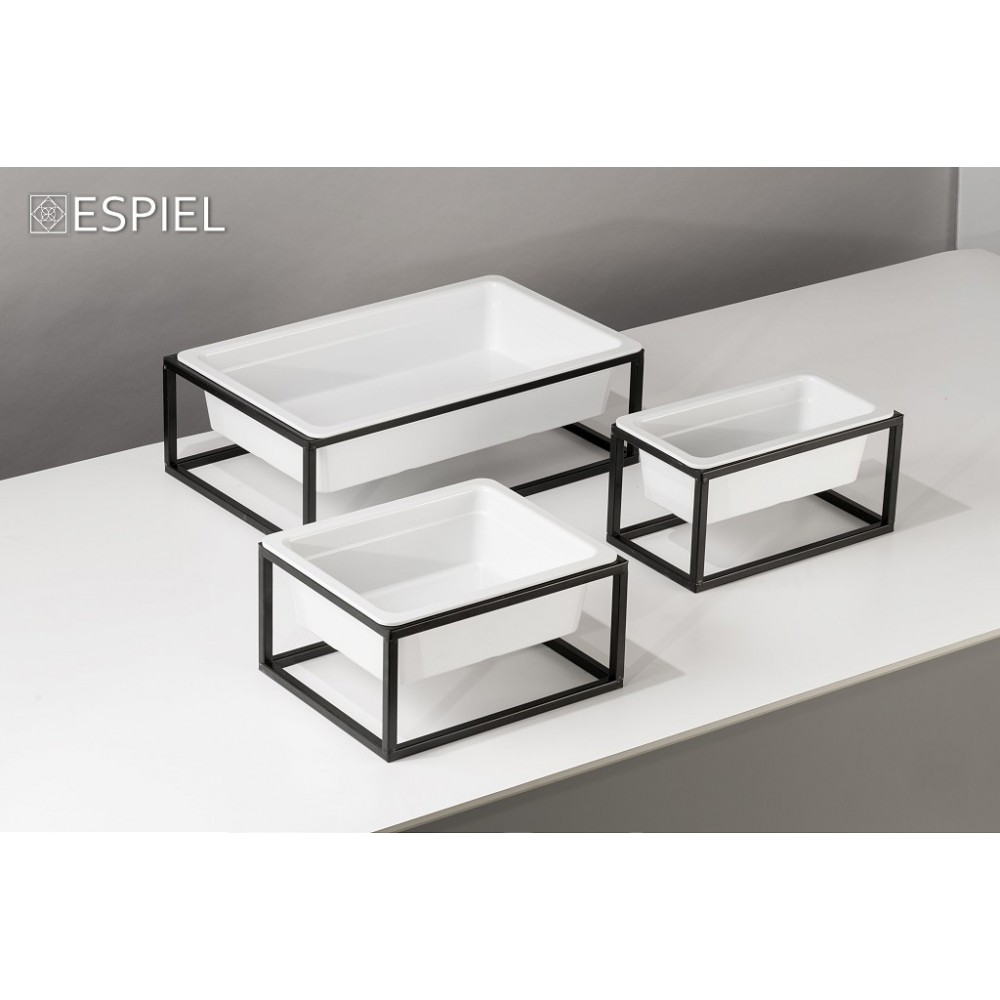 Espiel ΓΑΣΤΡΟΝΟΜΟΣ GN1/2 ΛΕΥΚΟ ΓΥΑΛΙΣΤ. ΜΕΛΑΜΙΝΗΣ 32,5Χ26,5Χ10ΕΚ  (smA)