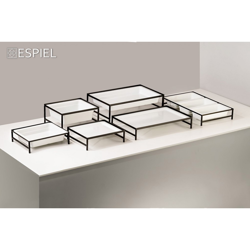 Espiel ΓΑΣΤΡΟΝΟΜΟΣ GN1/2 ΛΕΥΚΟ ΓΥΑΛΙΣΤ. ΜΕΛΑΜΙΝΗΣ 32,5Χ26,5Χ10ΕΚ  (smA)