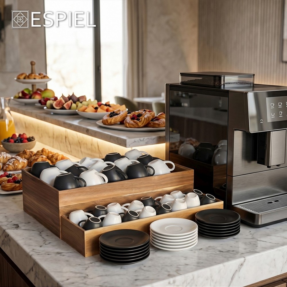 Espiel MORGAN MATTE BLACK ΦΛΙΤΖΑΝΙ & ΠΙΑΤΑΚΙ ΚΑΠΟΥΤΣΙΝΟ 220CC 14Χ14Χ8ΕΚ