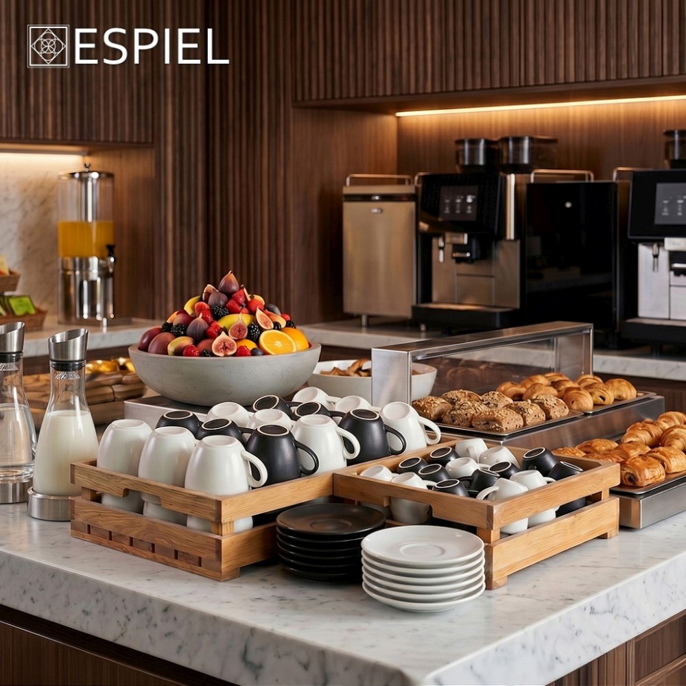 Espiel ΚΑΦΑΣΙ ΞΥΛΙΝΟ GN1/2 32,40Χ26,40Χ11ΕΚ. (smA)